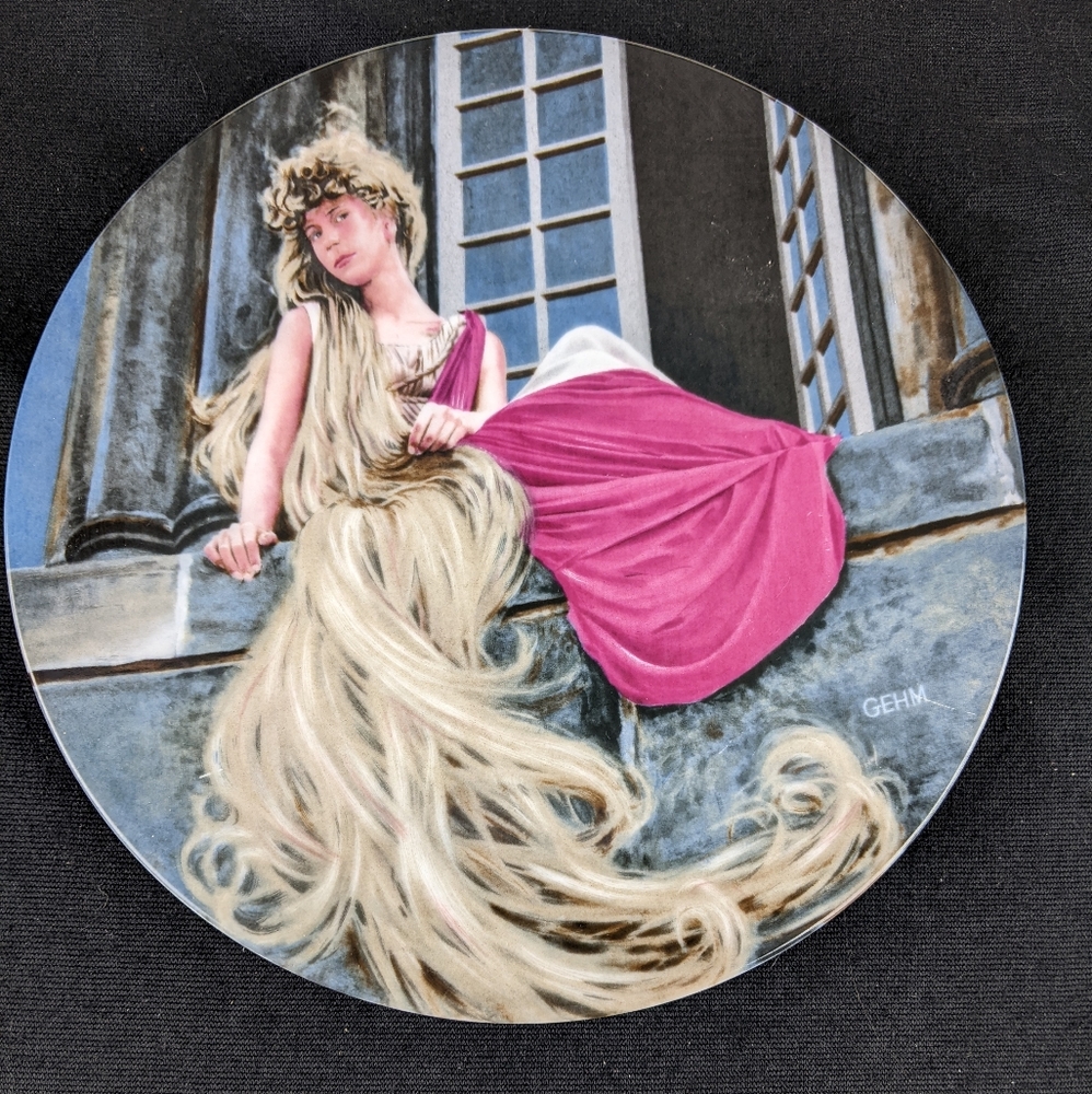 Vintage Rapunzel Charles Gehm Konigszelt Bavaria Collectors Plate